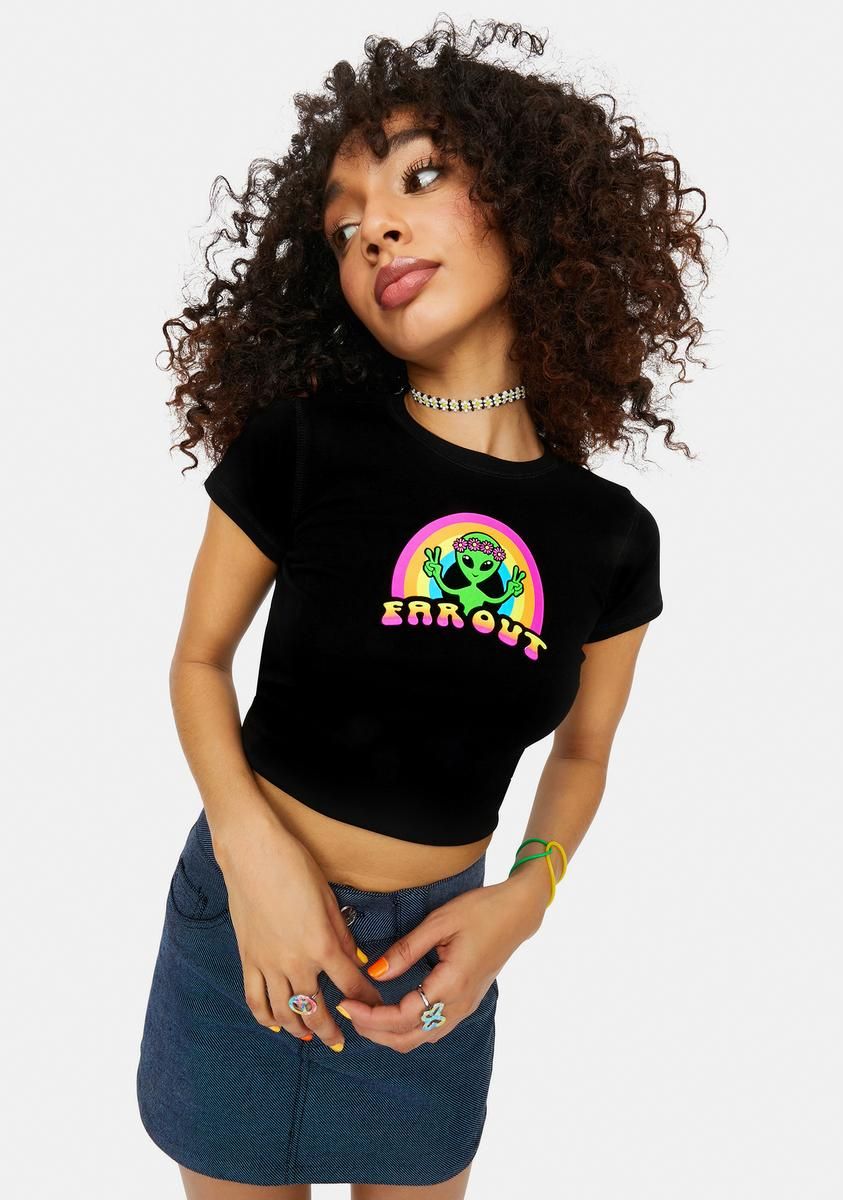 Freak Of The Week Alien Baby Tee sold by Dolls Kill