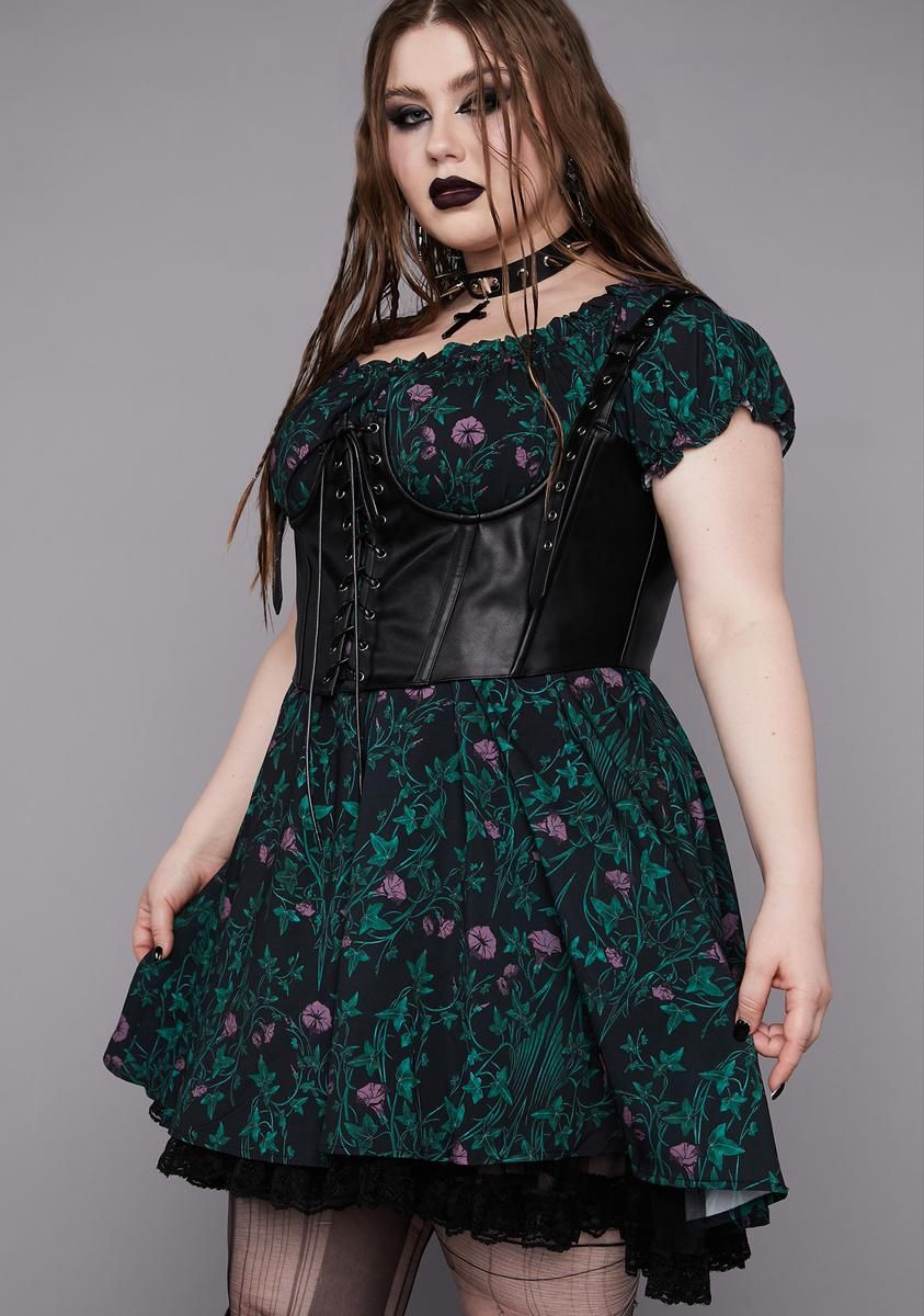 Plus Herbal Magic Mini Dress sold by Dolls Kill product image thumbnail 2