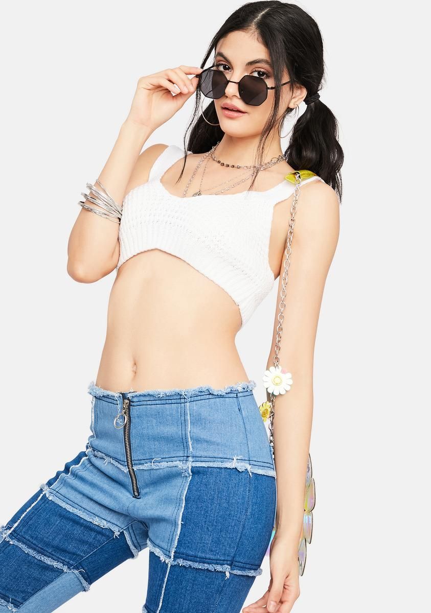 Bliss Carnival Karma Crochet Crop Top sold by Dolls Kill product image thumbnail 2