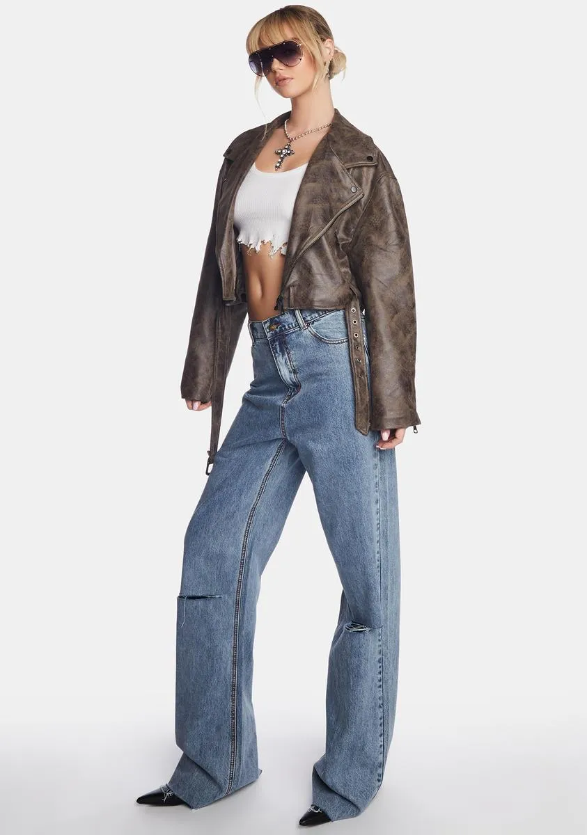 True Romance Wide Leg Jeans sold by Dolls Kill product image thumbnail 2