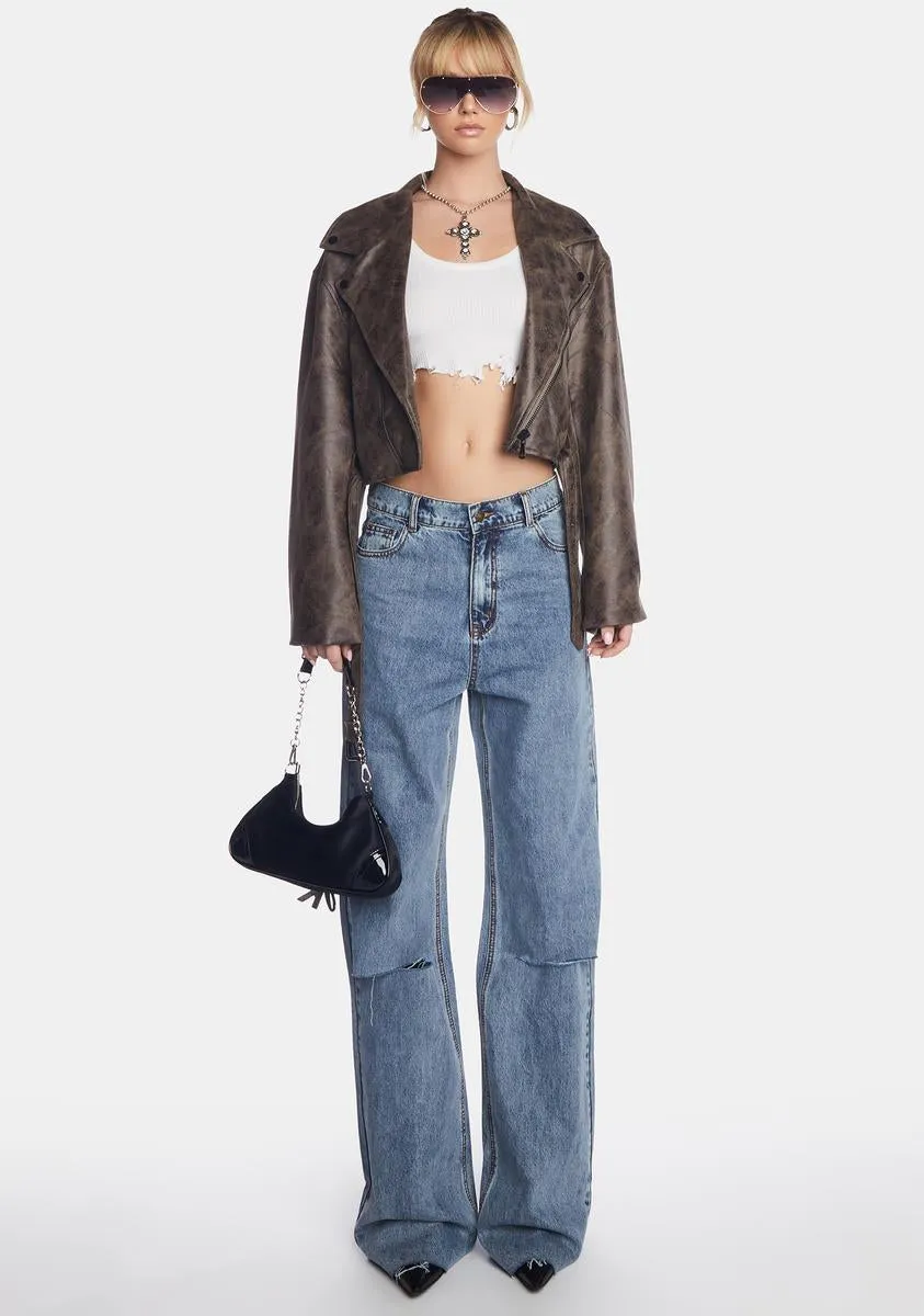 True Romance Wide Leg Jeans sold by Dolls Kill product image thumbnail 3