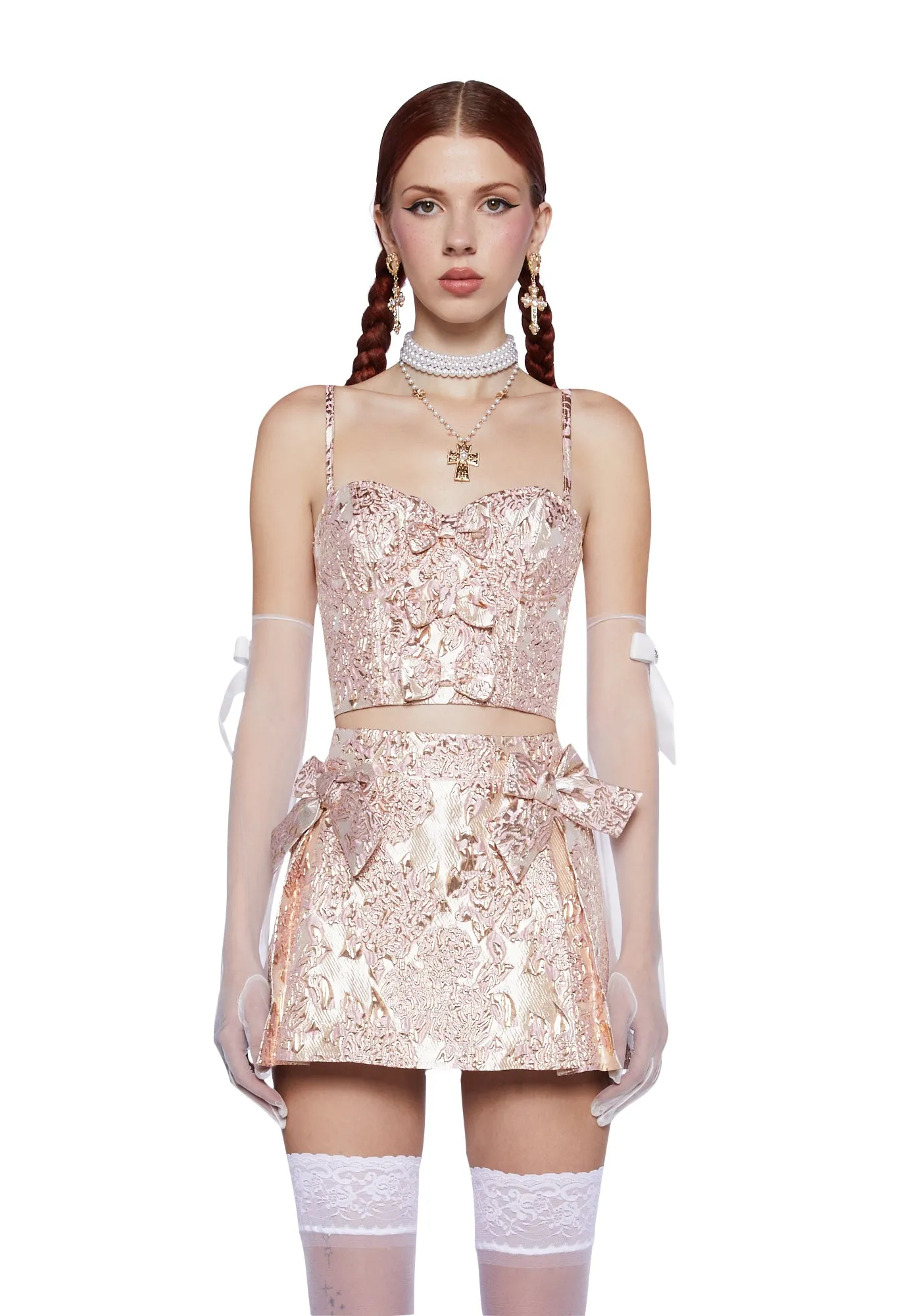 Eternal Elegance Crop Top sold by Dolls Kill