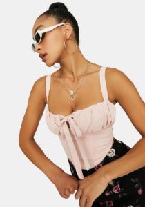 Movie Magic Corset Crop Top sold by Dolls Kill