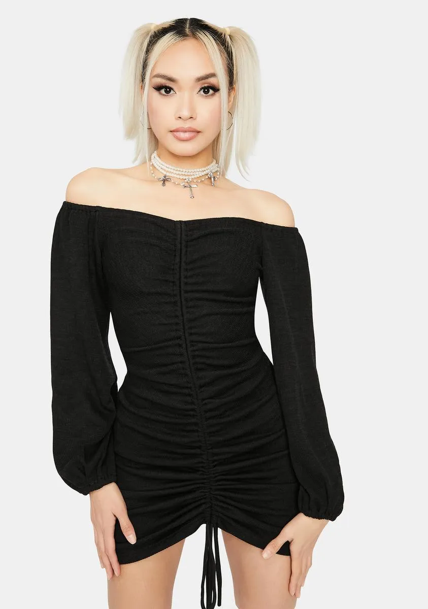 Seasonal Sass Ruched Dress sold by Dolls Kill