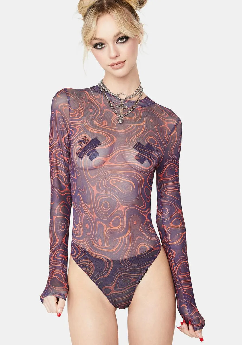 Mentally Unavailable Mesh Bodysuit sold by Dolls Kill