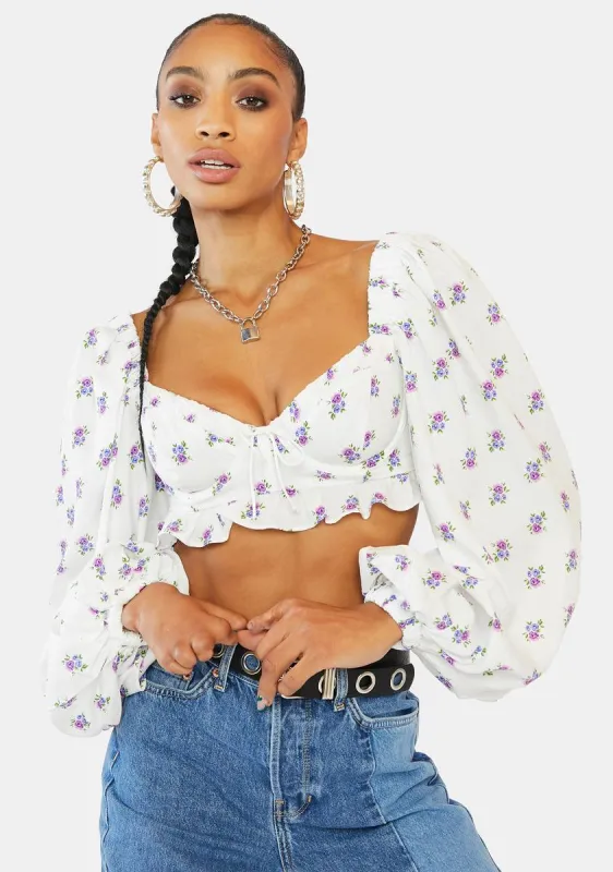 Viola Crop Top sold by Dolls Kill