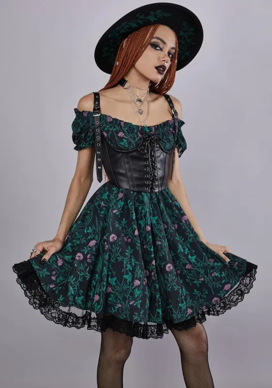 Herbal Magic Mini Dress sold by Dolls Kill