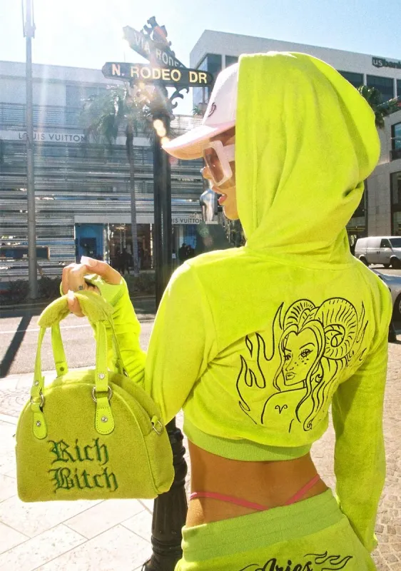 Flirty And Thriving Velour Hoodie sold by Dolls Kill