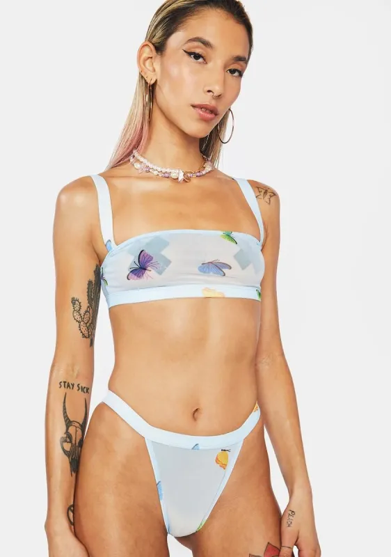 Butterfly Mesh Thong sold by Dolls Kill