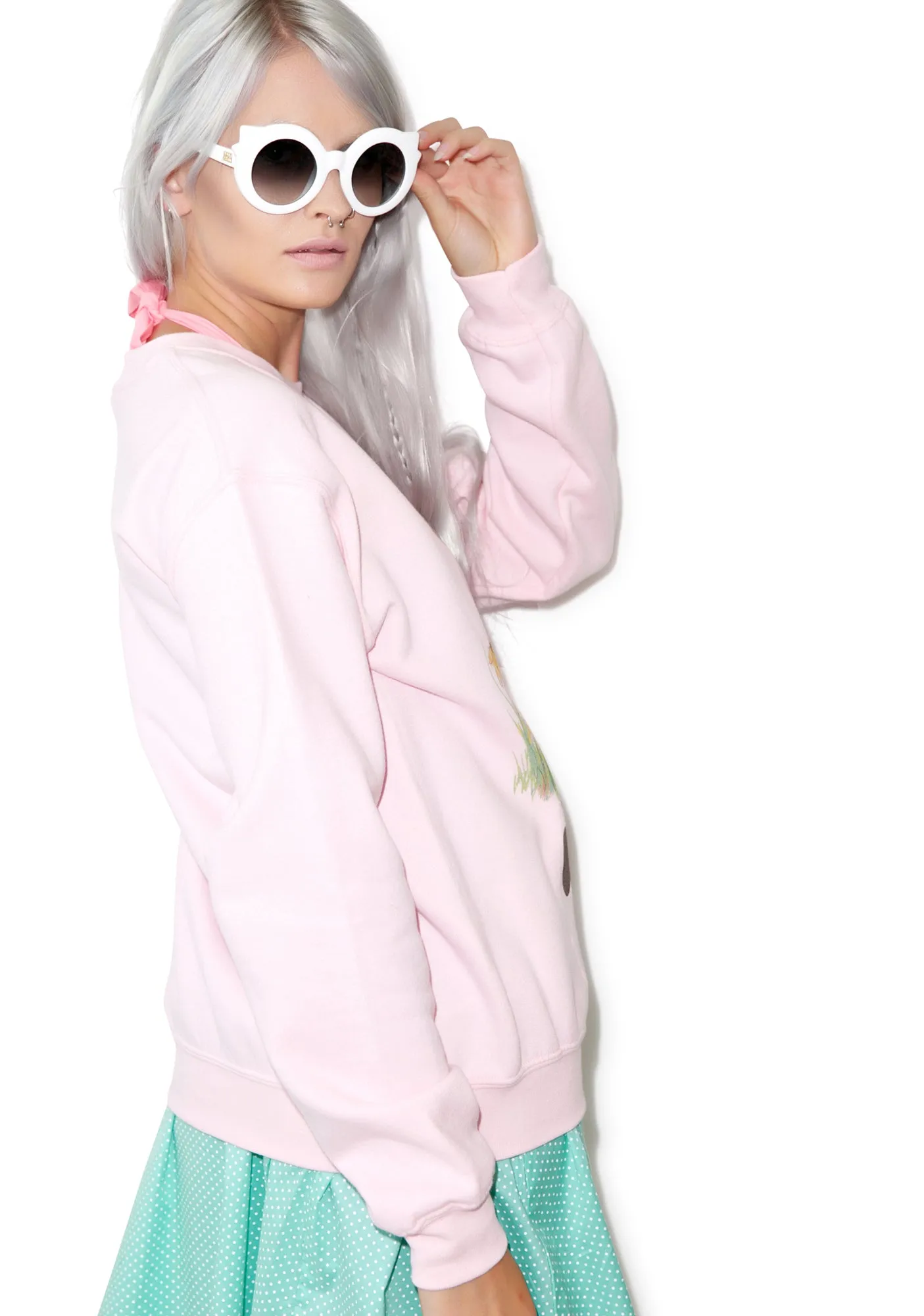 Loose Bunny Sweatshirt sold by Dolls Kill product image thumbnail 4