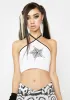 Tattoo Star Cropped Halter Top sold by Dolls Kill
