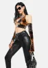 Fierce Encounter Tie Dye Halter Top sold by Dolls Kill