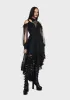 Gothic Off Shoulder Irregular Lace Dress sold by Dolls Kill