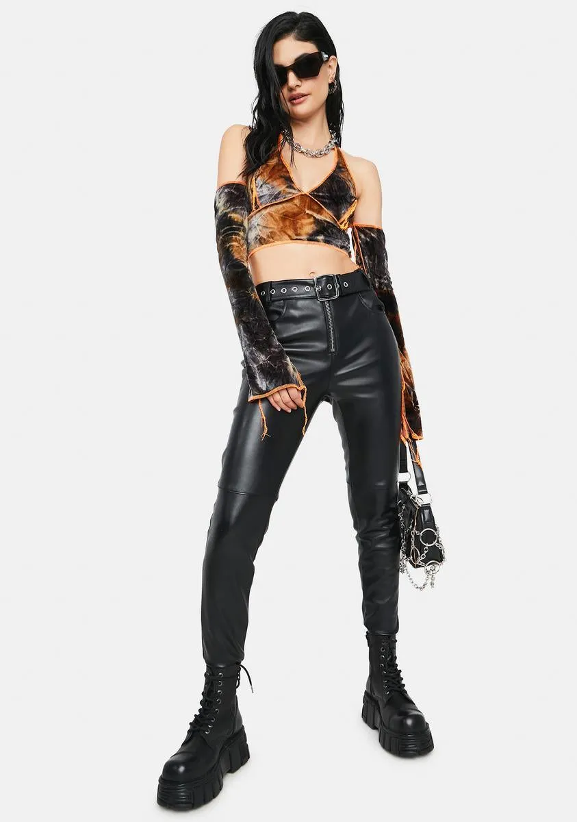 Fierce Encounter Tie Dye Halter Top sold by Dolls Kill product image thumbnail 3