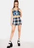 Eff Academia Plaid Corset Top sold by Dolls Kill