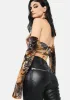 Fierce Encounter Tie Dye Halter Top sold by Dolls Kill