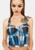 Eff Academia Plaid Corset Top sold by Dolls Kill