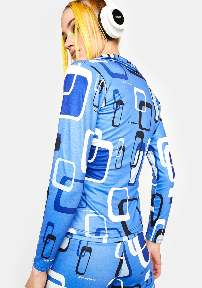 Blue Telly Shirt sold by Dolls Kill product image thumbnail 4