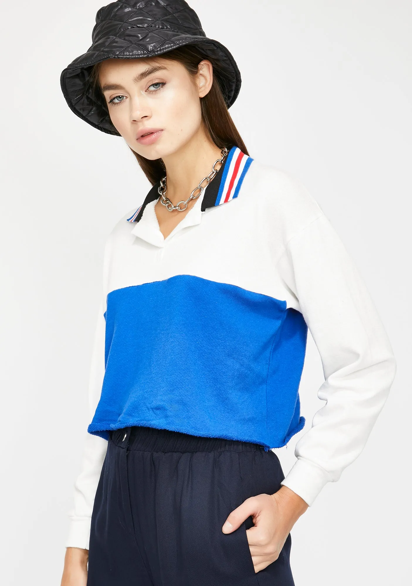 Alina Colorblock Polo Shirt sold by Dolls Kill product image thumbnail 2