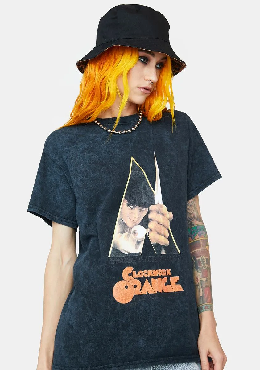 Black Washed Clockwork Orange Tyler T-Shirt sold by Dolls Kill product image thumbnail 2