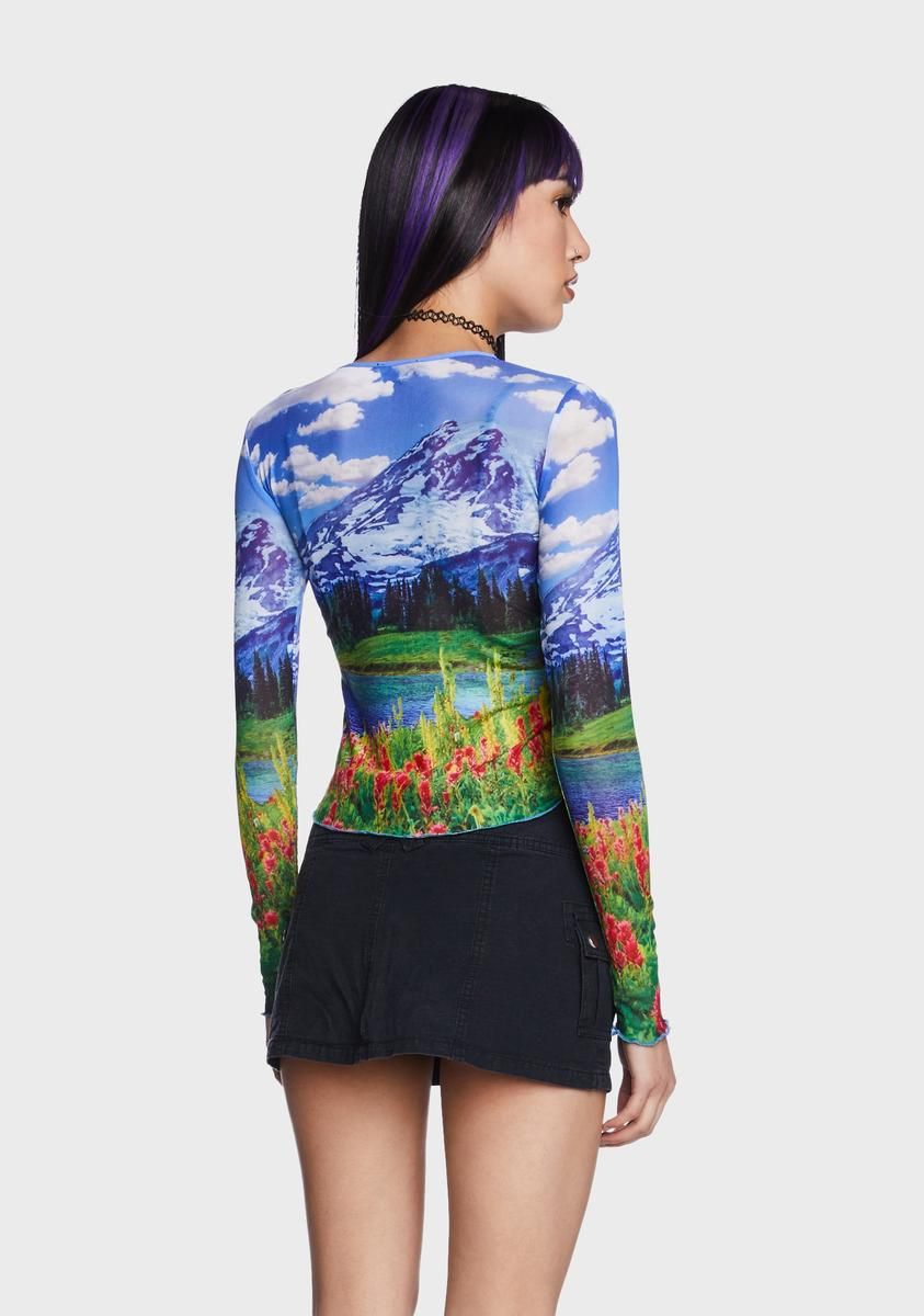 Picture Perfect Mesh Top sold by Dolls Kill product image thumbnail 2