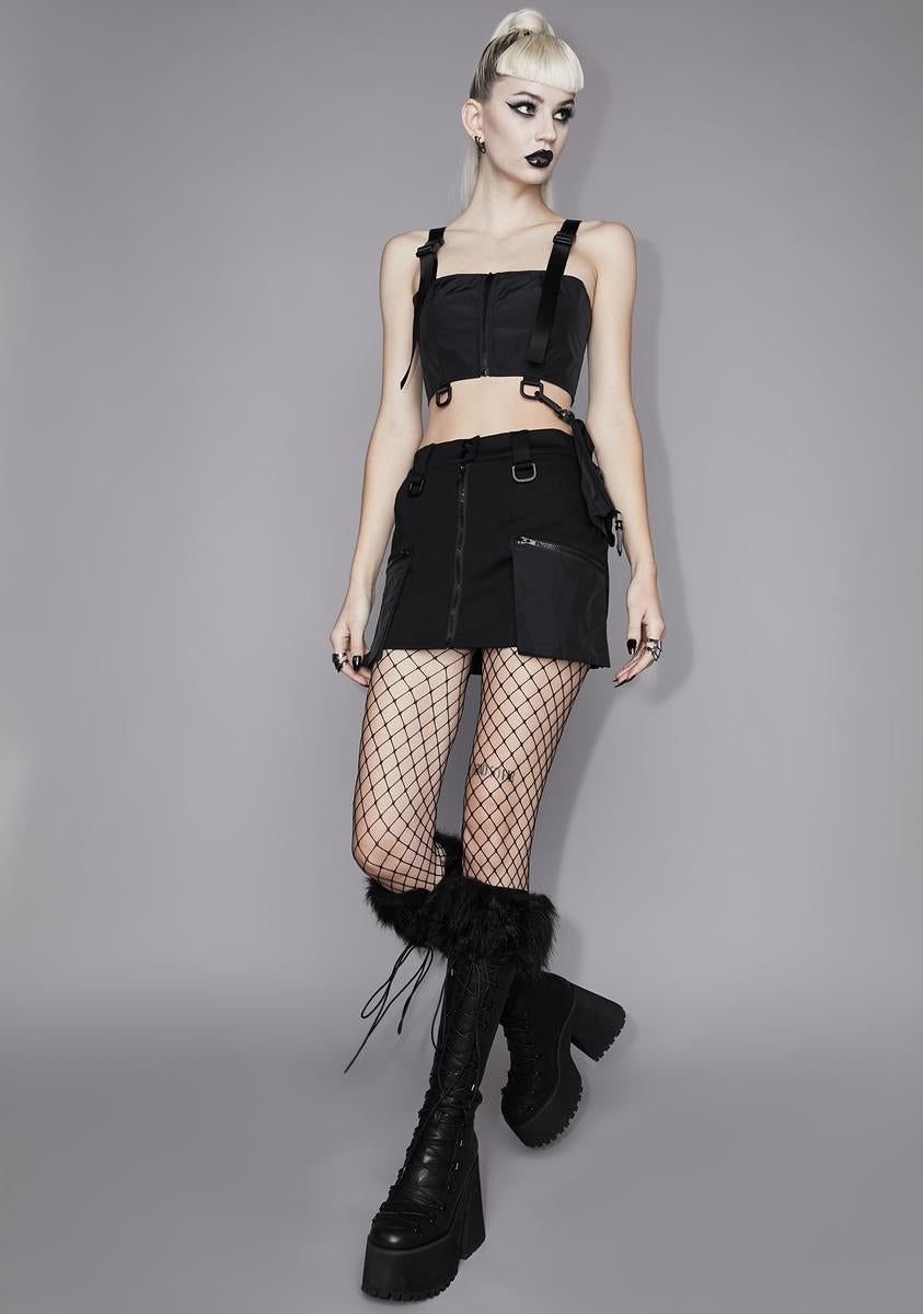 Defying Gravity Utility Crop Top sold by Dolls Kill product image thumbnail 3