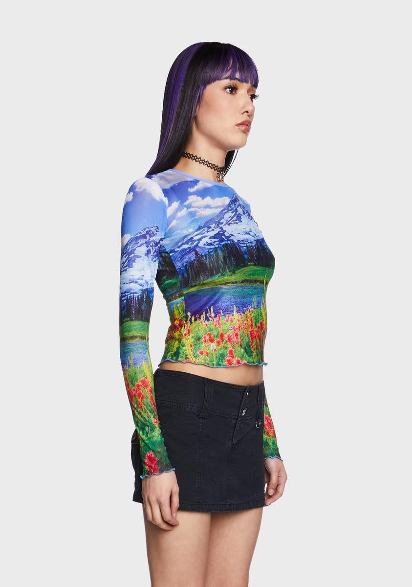 Picture Perfect Mesh Top sold by Dolls Kill product image thumbnail 4