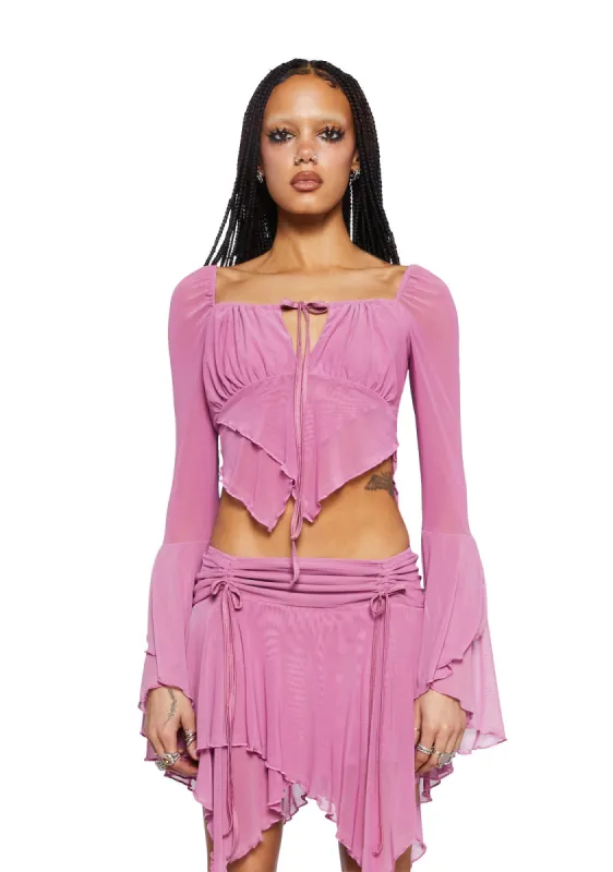 Wild Attraction Mesh Top- Pink sold by Dolls Kill