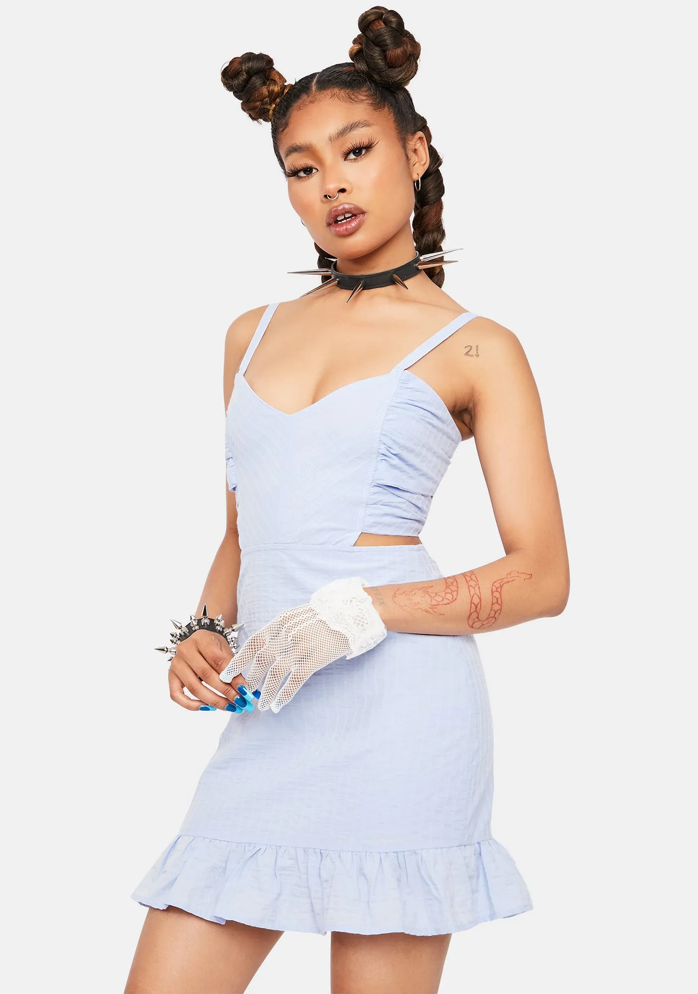 Cornflower You Mean More Mini Dress sold by Dolls Kill product image thumbnail 2