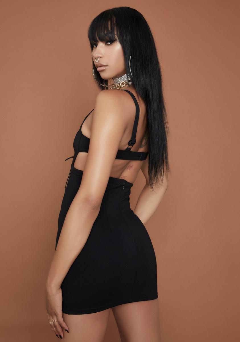 Love It Or Leave It Lace Up Dress sold by Dolls Kill product image thumbnail 4