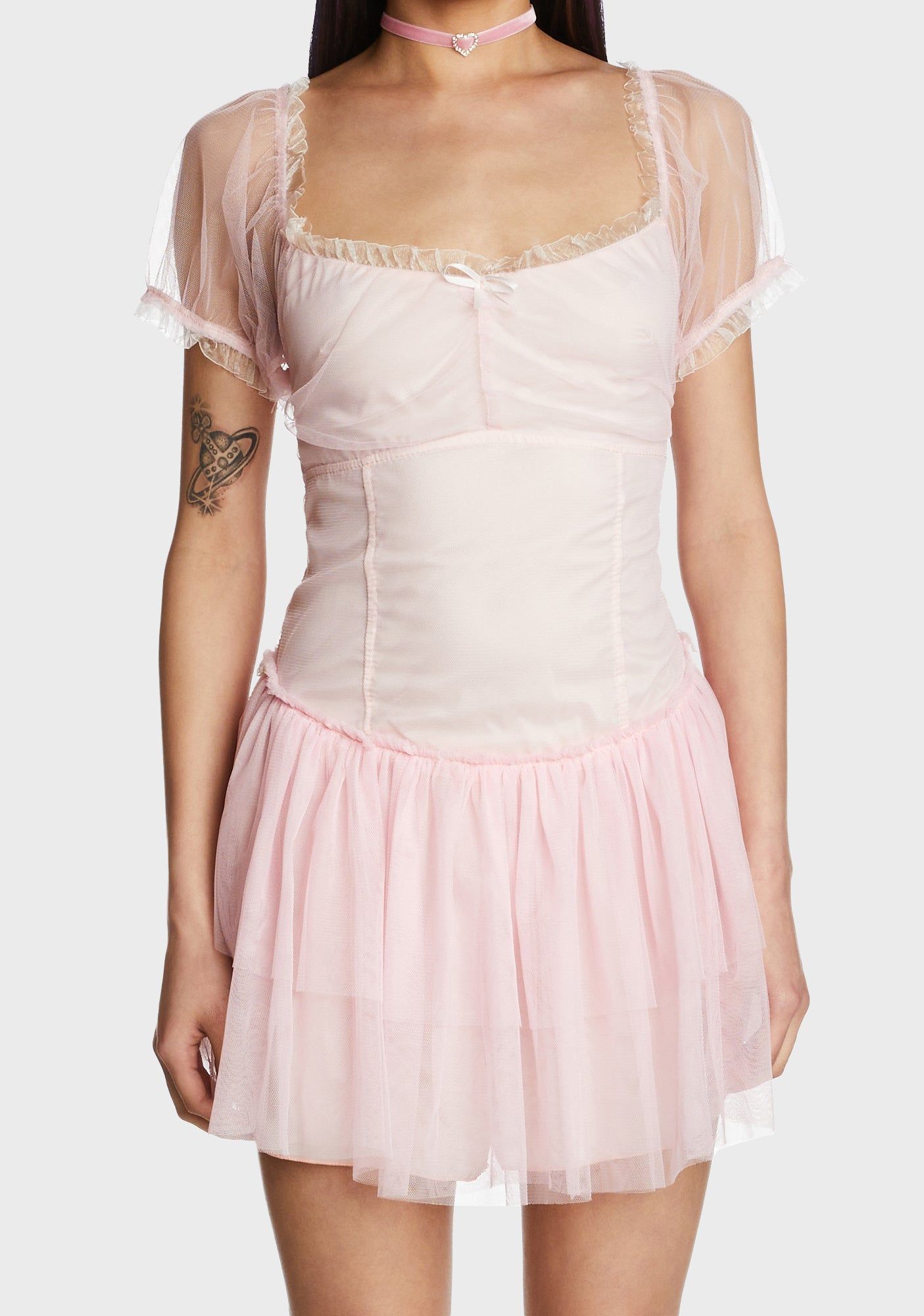Leaps N' Bounds Mini Dress - Pink sold by Dolls Kill product image thumbnail 5