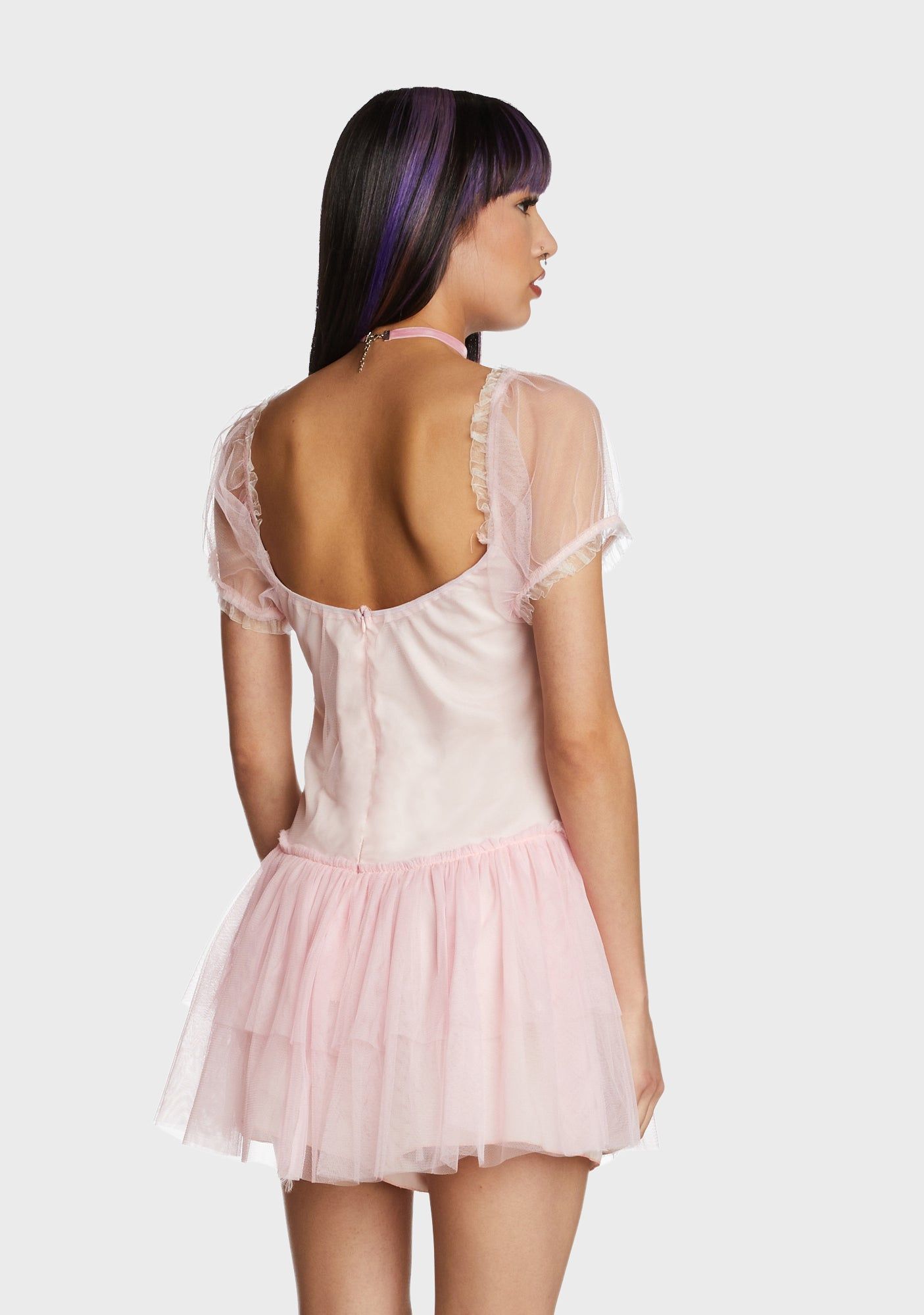 Leaps N' Bounds Mini Dress - Pink sold by Dolls Kill product image thumbnail 4