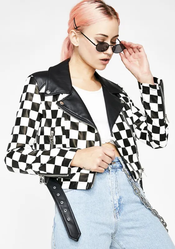 See Ya Checkin Moto Jacket sold by Dolls Kill