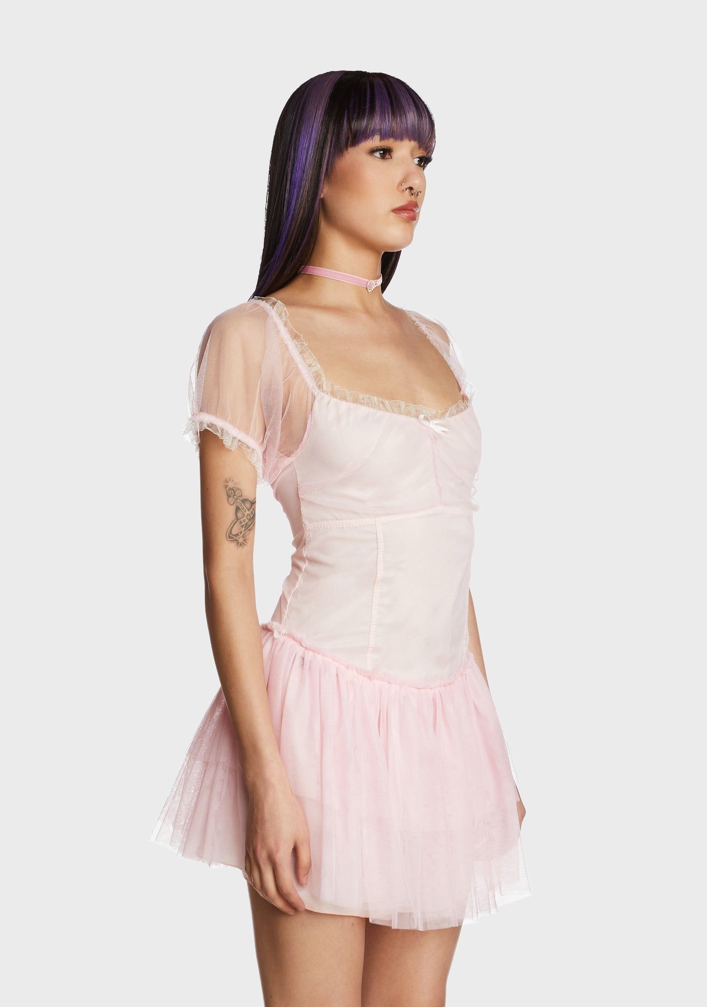 Leaps N' Bounds Mini Dress - Pink sold by Dolls Kill product image thumbnail 3
