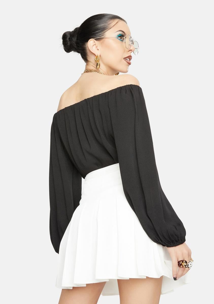 Nessa Off The Shoulder Bodysuit sold by Dolls Kill product image thumbnail 4