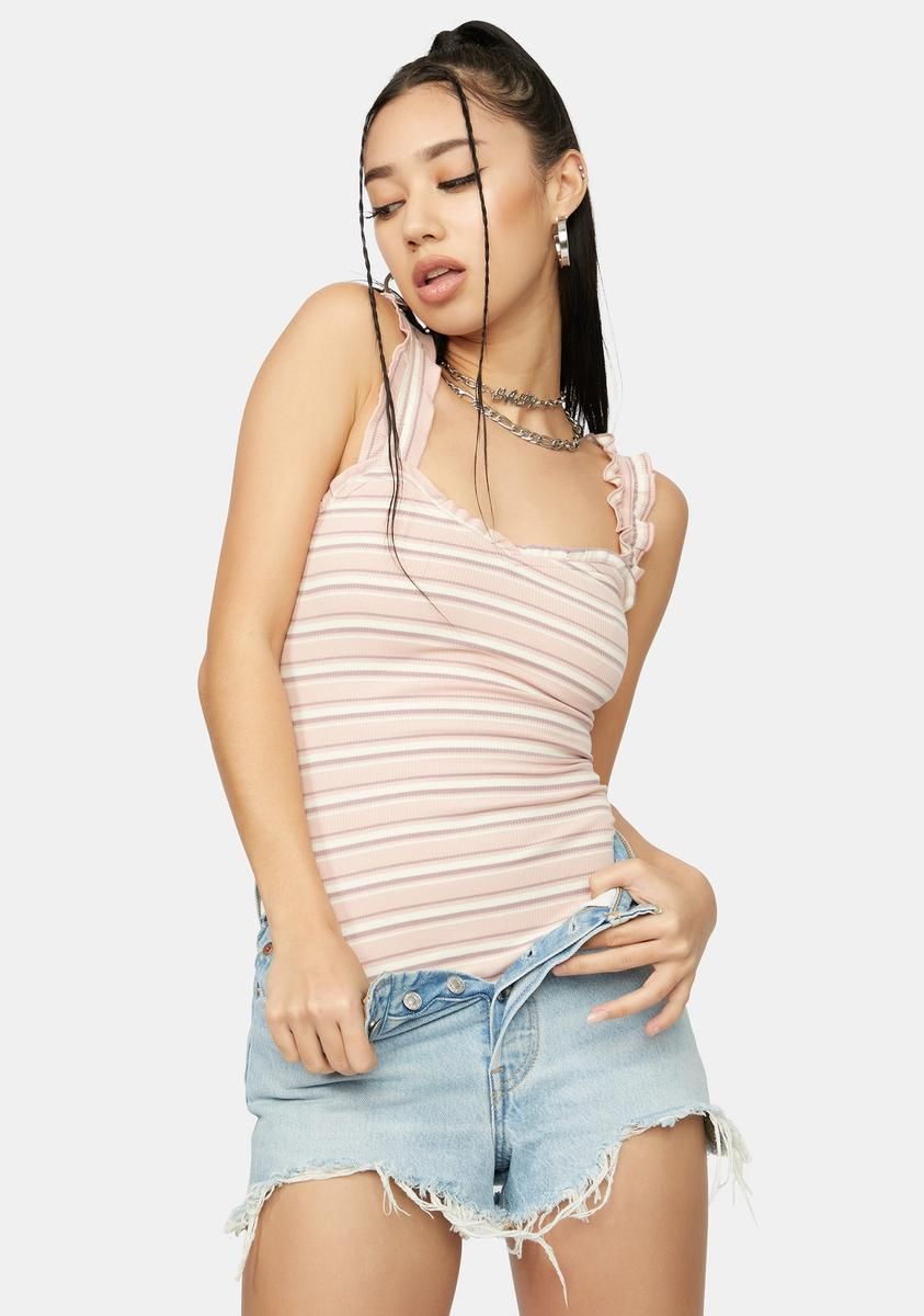 Only Exception Striped Bodysuit sold by Dolls Kill