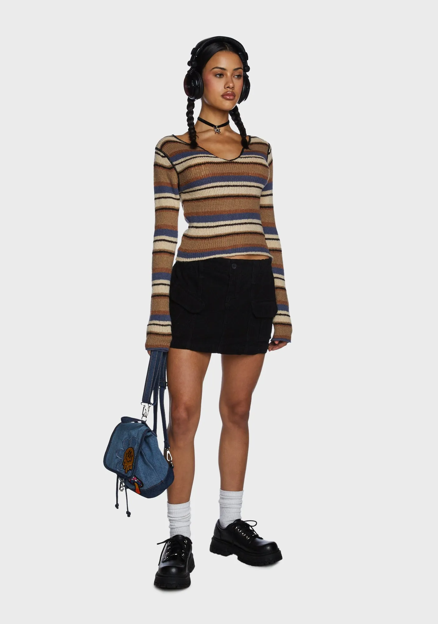 Flute Sleeve Knit Jumper sold by Dolls Kill product image thumbnail 5