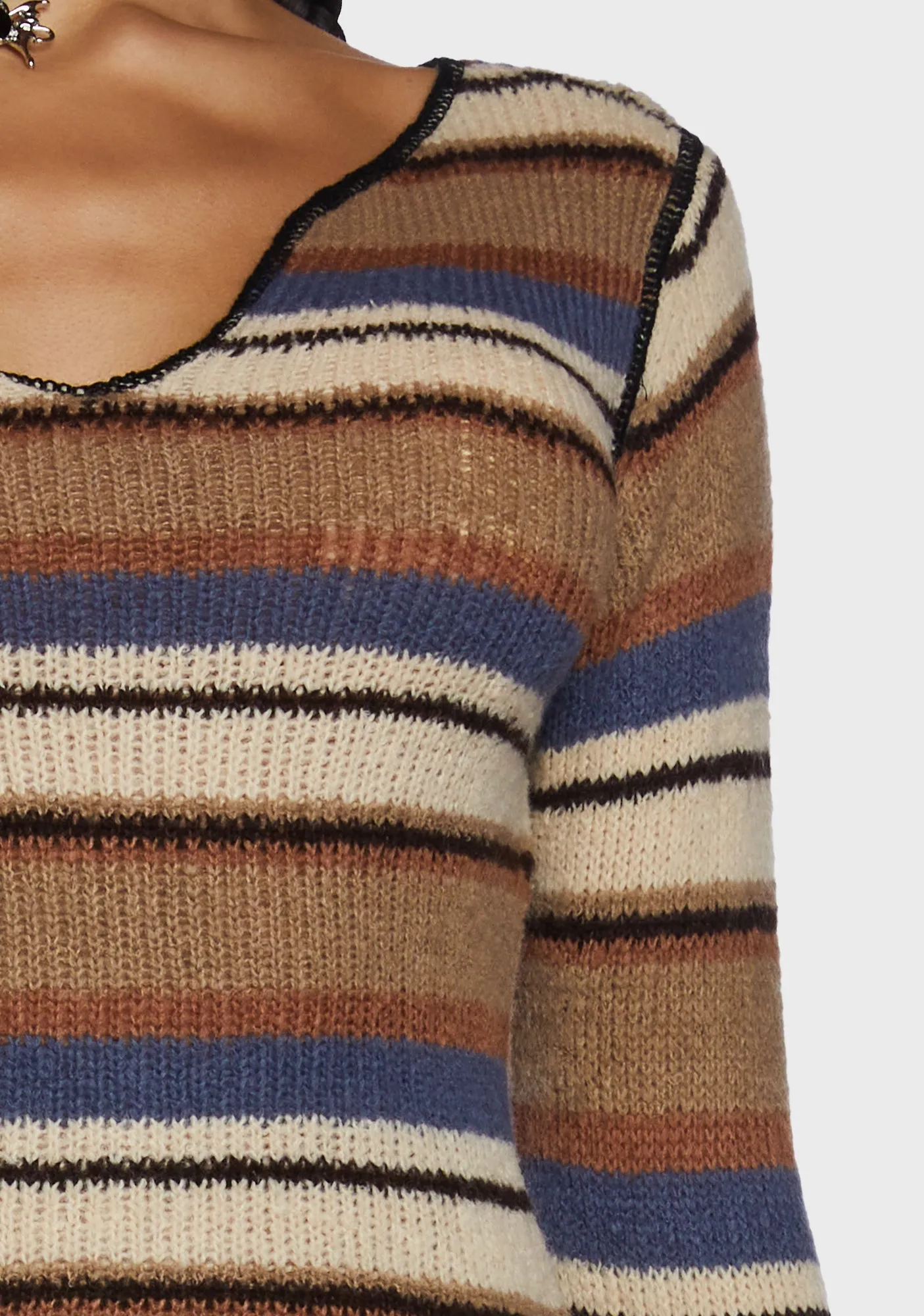 Flute Sleeve Knit Jumper sold by Dolls Kill product image thumbnail 2