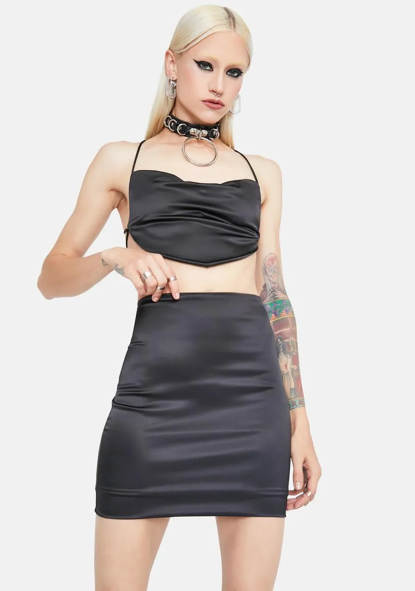 Wicked Intuition Satin Set sold by Dolls Kill