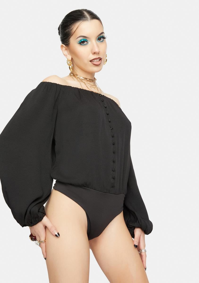 Nessa Off The Shoulder Bodysuit sold by Dolls Kill product image thumbnail 3