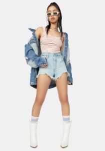 Only Exception Striped Bodysuit sold by Dolls Kill