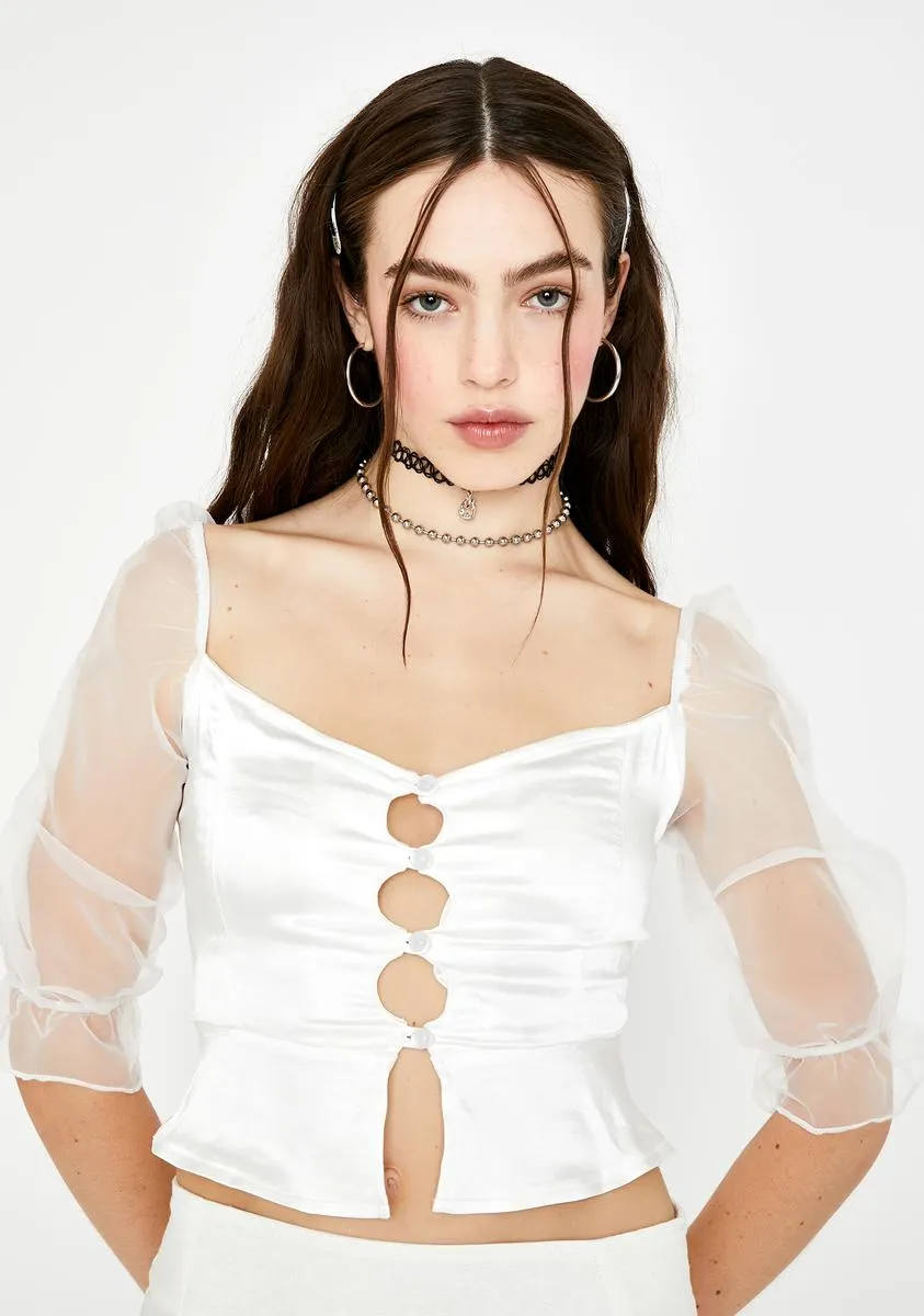 Viquela Button Up Top sold by Dolls Kill