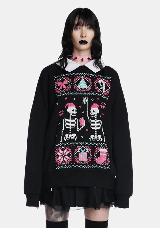 Kiss And Tell Oversized Sweatshirt sold by Dolls Kill