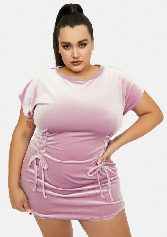 Plus Gonna Act Out Velour Mini Dress sold by Dolls Kill