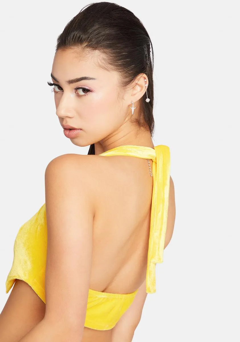 Need To Know Velvet Halter Top sold by Dolls Kill product image thumbnail 4