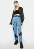 Black Butterfly Jeans sold by Dolls Kill