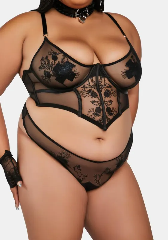 Plus Verona High Leg Thong sold by Dolls Kill