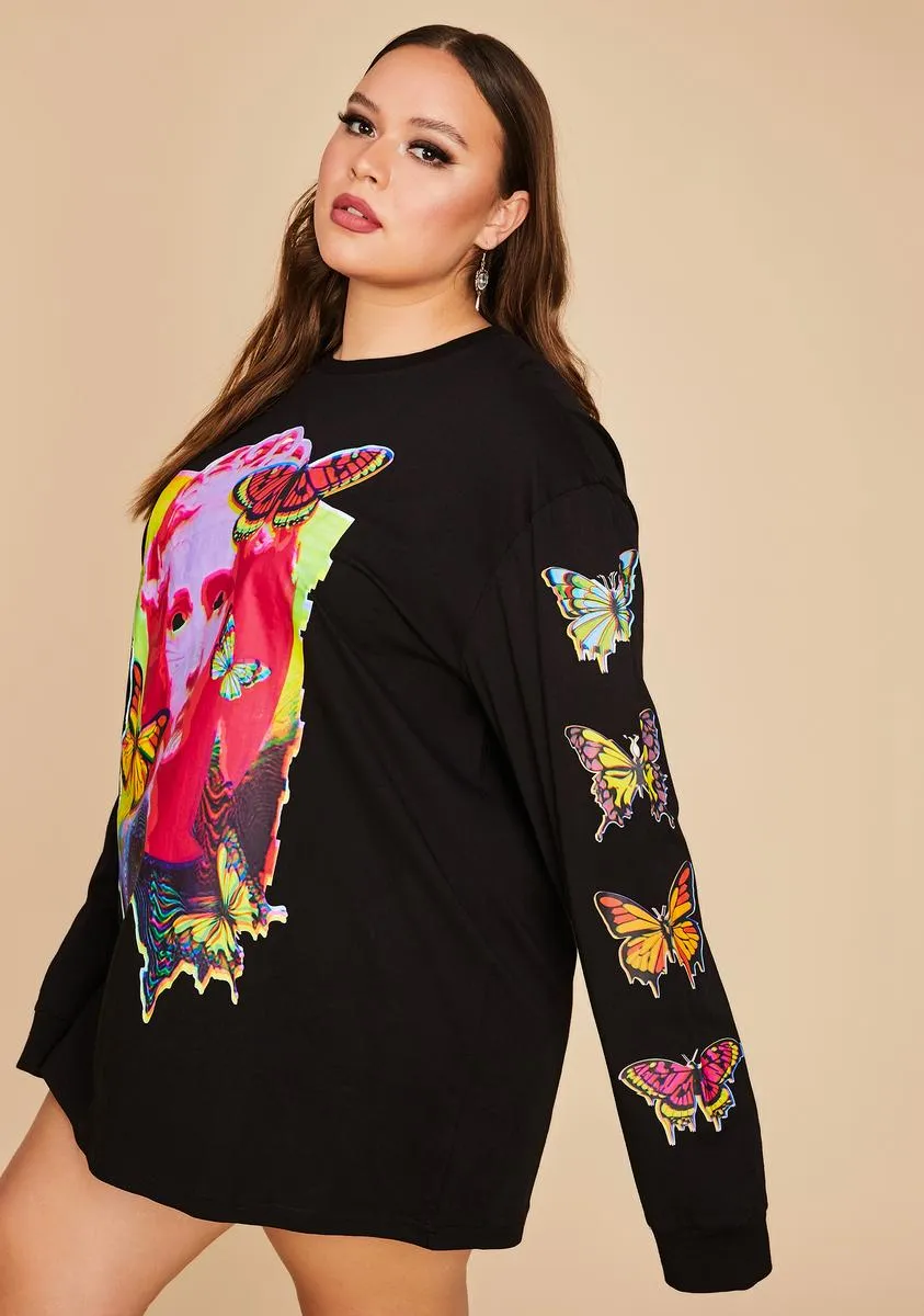 Plus Acid Canvas Long Sleeve Tee sold by Dolls Kill product image thumbnail 2
