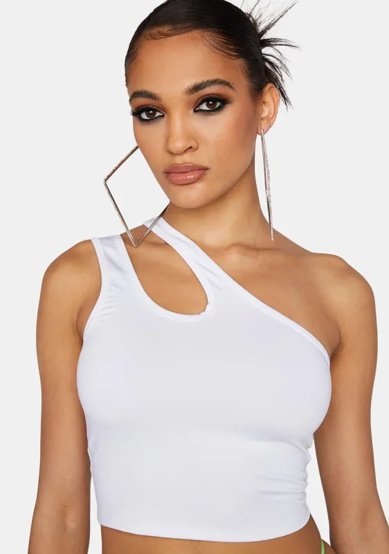 Angel Keeping Up Asymmetrical Top sold by Dolls Kill
