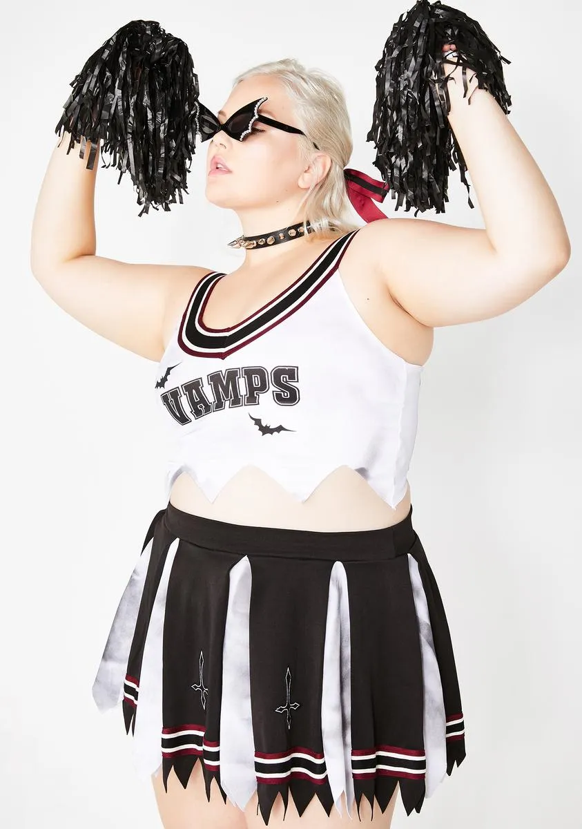 Varsity Vamp Cheerleader Costume Set sold by Dolls Kill product image thumbnail 4